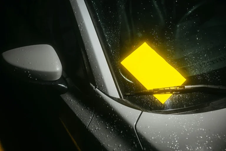 Multa na janela do carro